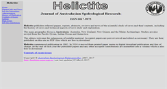 Desktop Screenshot of helictite.caves.org.au