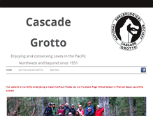 Tablet Screenshot of cascadegrotto.caves.org